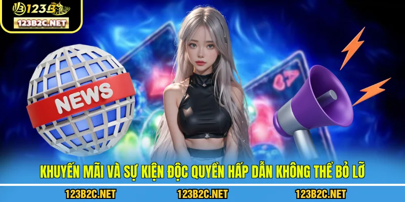 Khuyến mãi và sự kiện 123B độc quyền hấp dẫn không thể bỏ lỡ